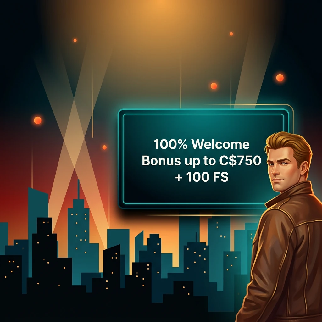 100% Welcome Bonus up to C$750 + 100 FS